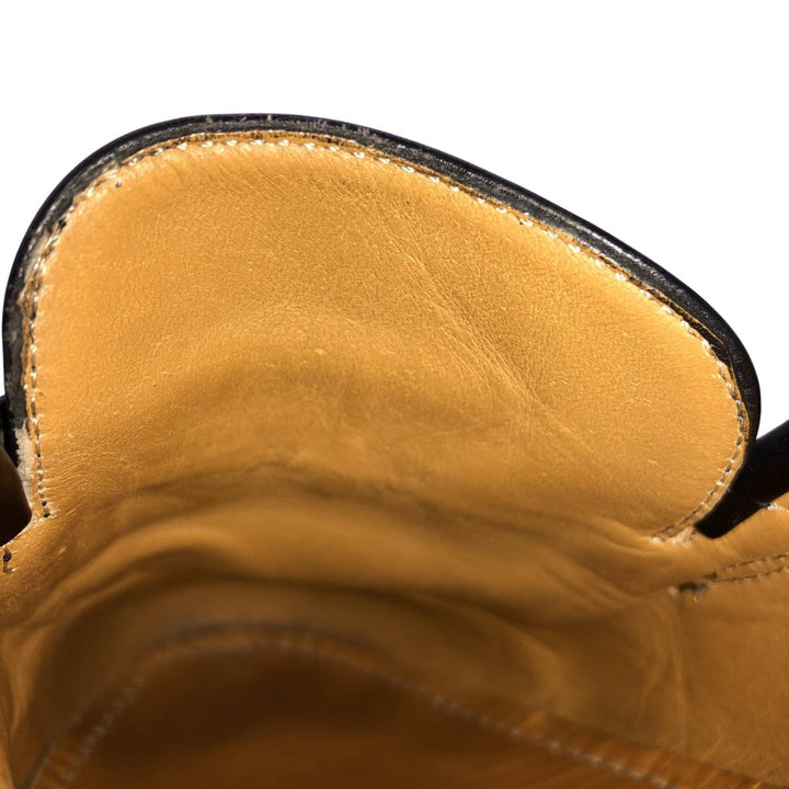 Mezlan Quilted Tassel Loafers, Made in Spain, 9 1/2D, Men's Size 10.8" (saa014561) Men's 27.5cm genuine leather black type Vintage Second Hand