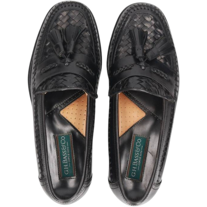 GHBass BASS Braided Tassel Loafers, Made in Brazil, 8D, Men's Size 10.2" (saa014562) Men's 26.0cm genuine leather brown type Vintage Second Hand
