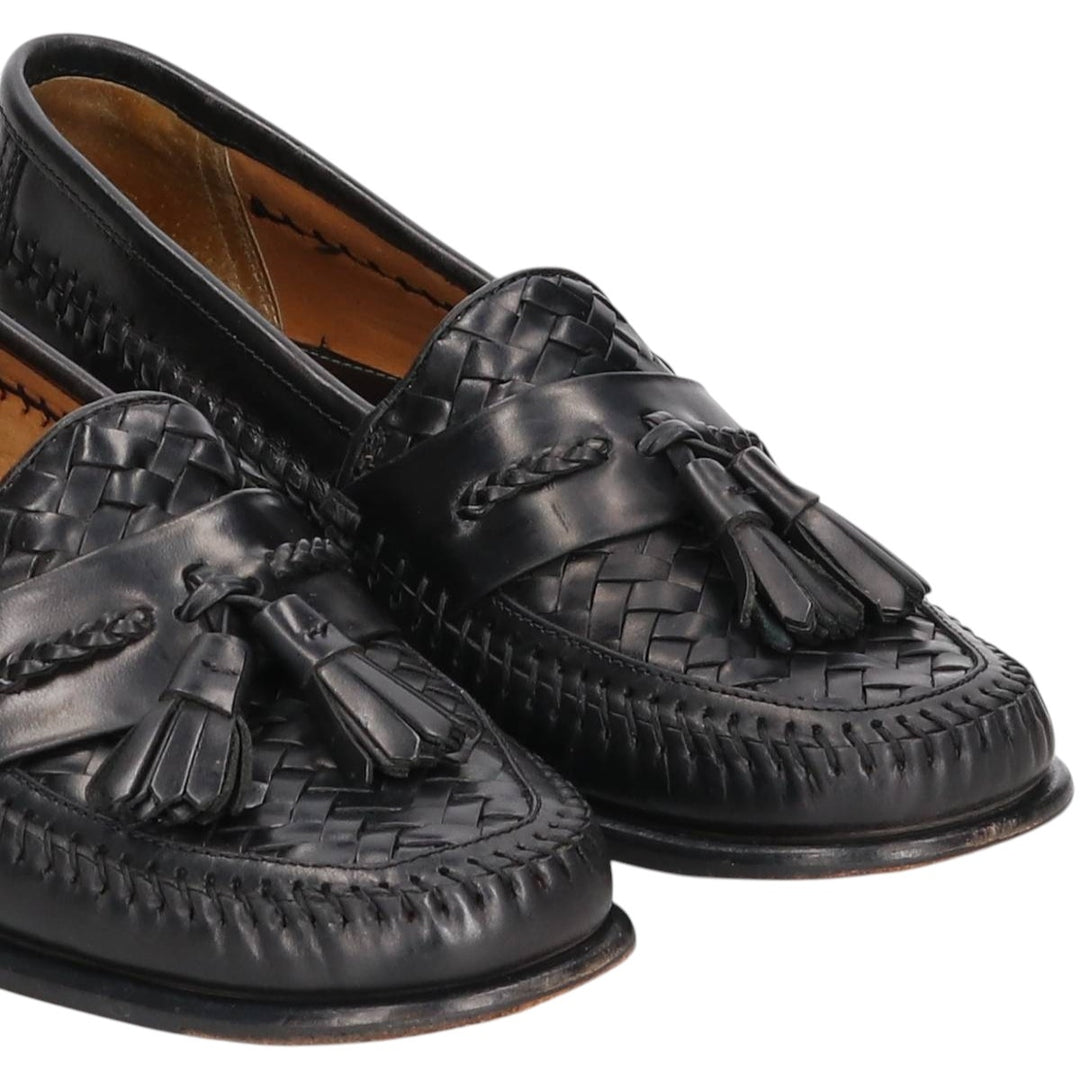 GHBass BASS Braided Tassel Loafers, Made in Brazil, 8D, Men's Size 10.2" (saa014562) Men's 26.0cm genuine leather brown type Vintage Second Hand