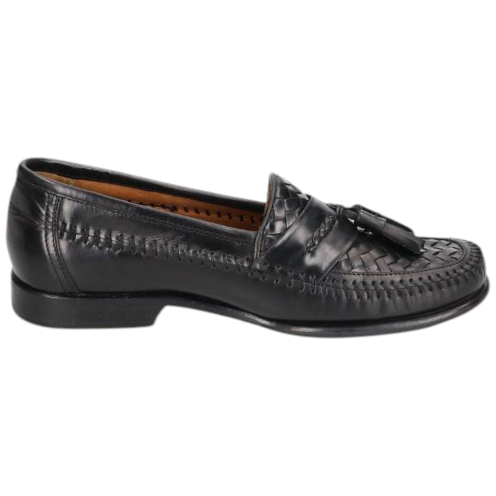 GHBass BASS Braided Tassel Loafers, Made in Brazil, 8D, Men's Size 10.2" (saa014562) Men's 26.0cm genuine leather brown type Vintage Second Hand