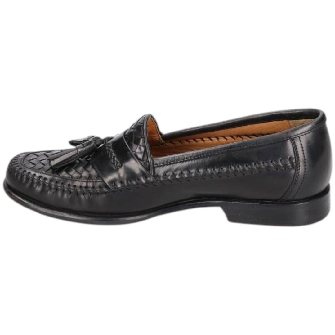 GHBass BASS Braided Tassel Loafers, Made in Brazil, 8D, Men's Size 10.2" (saa014562) Men's 26.0cm genuine leather brown type Vintage Second Hand