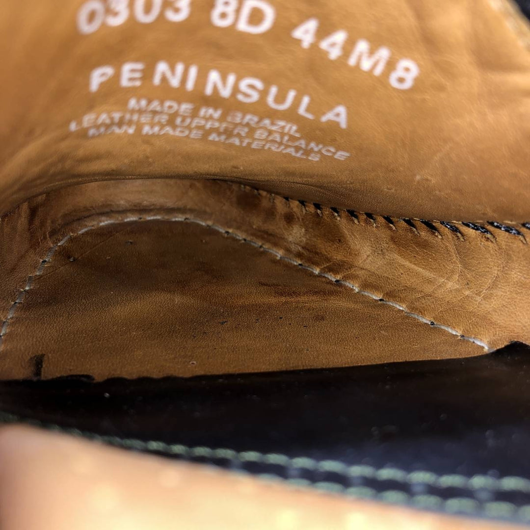 GHBass BASS Braided Tassel Loafers, Made in Brazil, 8D, Men's Size 10.2" (saa014562) Men's 26.0cm genuine leather brown type Vintage Second Hand