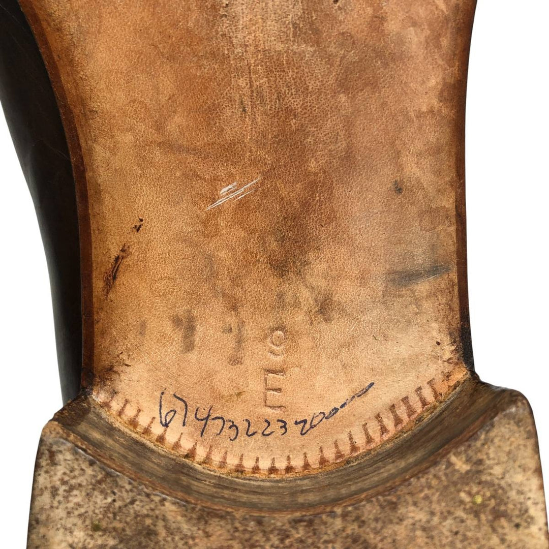 Salvatore Ferragamo Wingtip Tassel Loafers, 9 1/2D, Men's, Size 10.8" /saa014563 Men's 27.5cm genuine leather brown type Vintage Second Hand