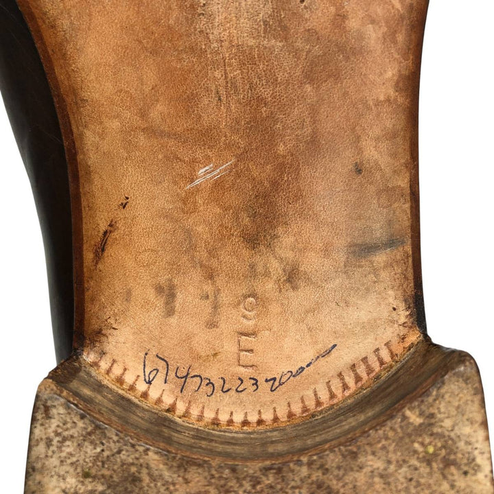 Salvatore Ferragamo Wingtip Tassel Loafers, 9 1/2D, Men's, Size 10.8" /saa014563 Men's 27.5cm genuine leather brown type Vintage Second Hand