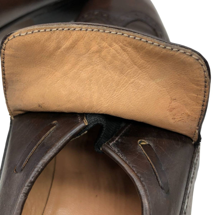 Salvatore Ferragamo Wingtip Tassel Loafers, 9 1/2D, Men's, Size 10.8" /saa014563 Men's 27.5cm genuine leather brown type Vintage Second Hand