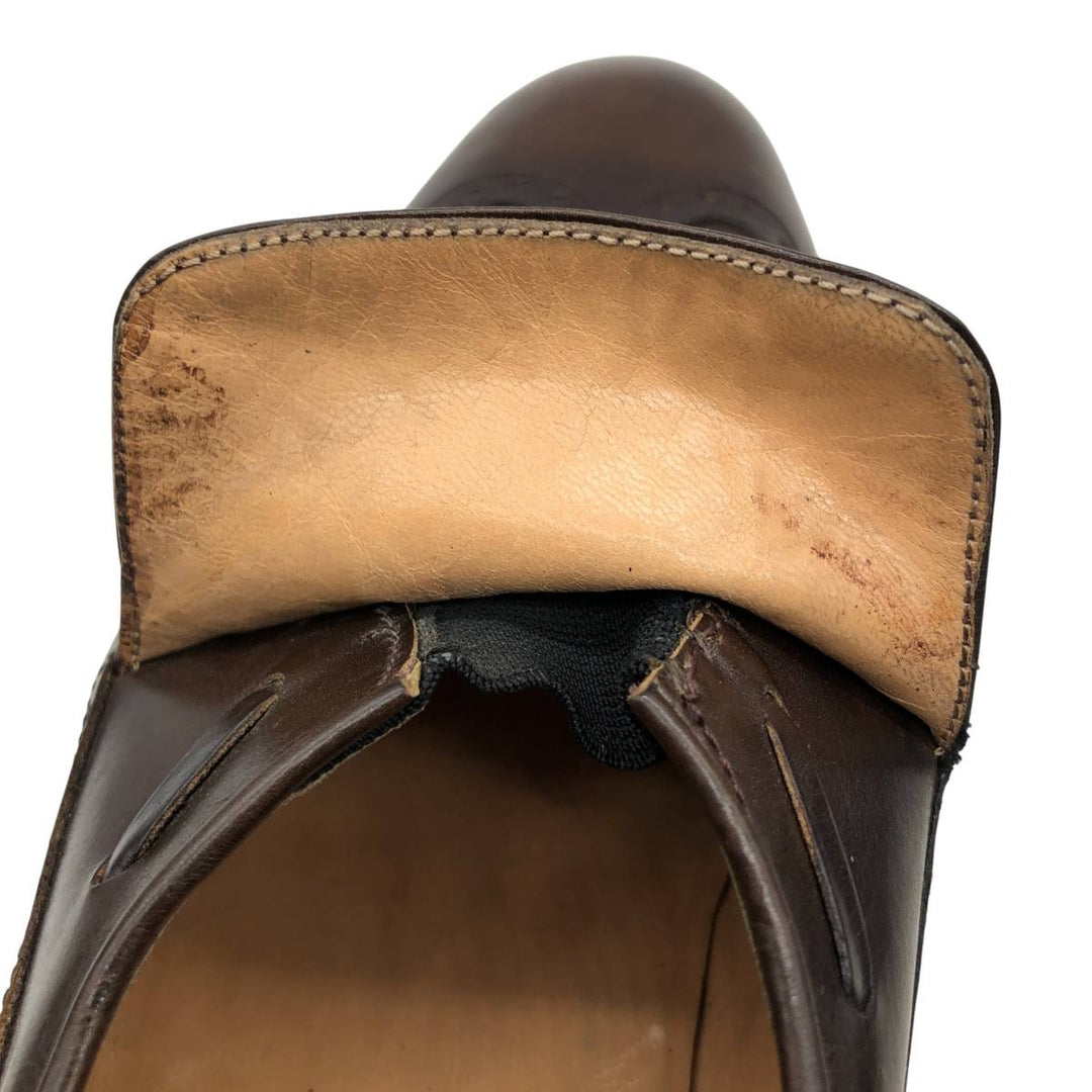 Salvatore Ferragamo Wingtip Tassel Loafers, 9 1/2D, Men's, Size 10.8" /saa014563 Men's 27.5cm genuine leather brown type Vintage Second Hand