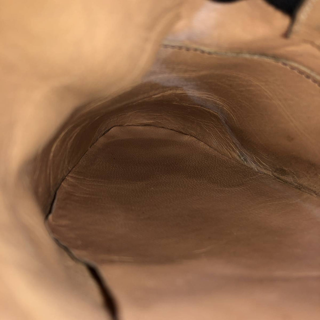 Salvatore Ferragamo Wingtip Tassel Loafers, 9 1/2D, Men's, Size 10.8" /saa014563 Men's 27.5cm genuine leather brown type Vintage Second Hand