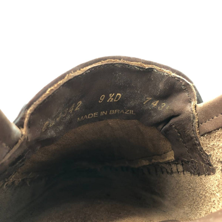 GIORGIO BRUTINI Braided Tassel Loafers, 9 1/2D, Men's, Size 10.8" (saa014564) Men's 27.5cm genuine leather brown type Vintage Second Hand