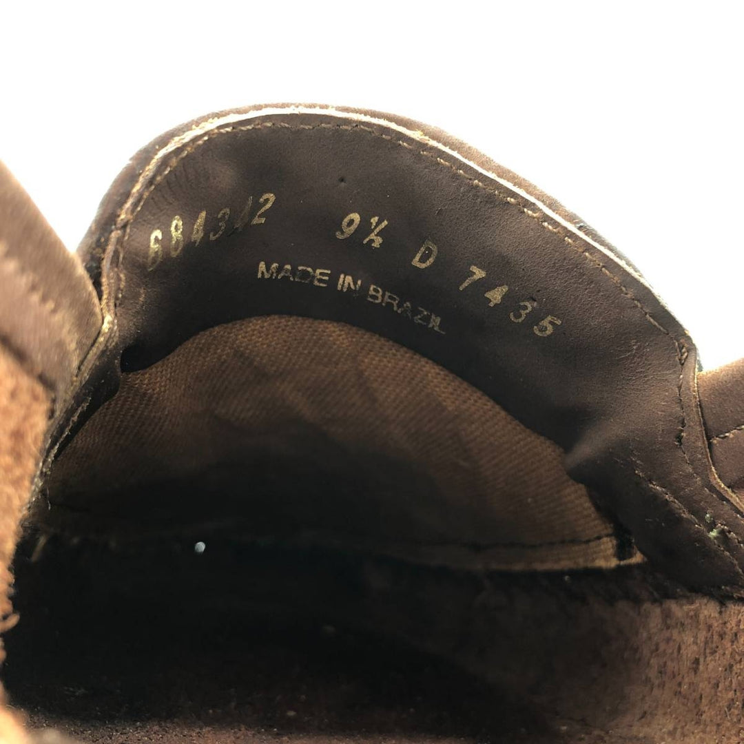 GIORGIO BRUTINI Braided Tassel Loafers, 9 1/2D, Men's, Size 10.8" (saa014564) Men's 27.5cm genuine leather brown type Vintage Second Hand