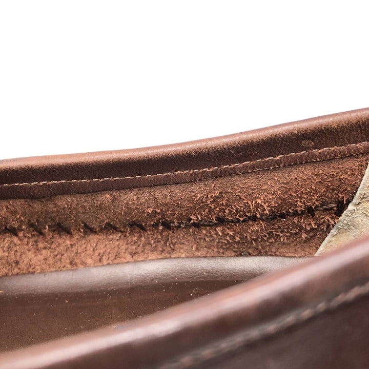 GIORGIO BRUTINI Braided Tassel Loafers, 9 1/2D, Men's, Size 10.8" (saa014564) Men's 27.5cm genuine leather brown type Vintage Second Hand