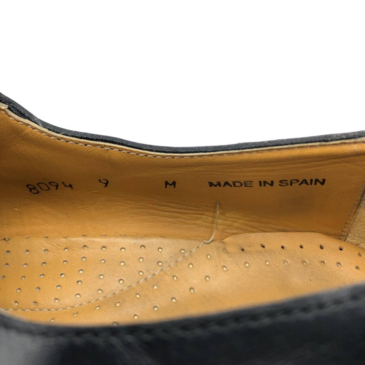 Magnanni Vamp Loafers, Made in Spain, 9M Men's 27.0cm genuine leather black type Vintage Second Hand