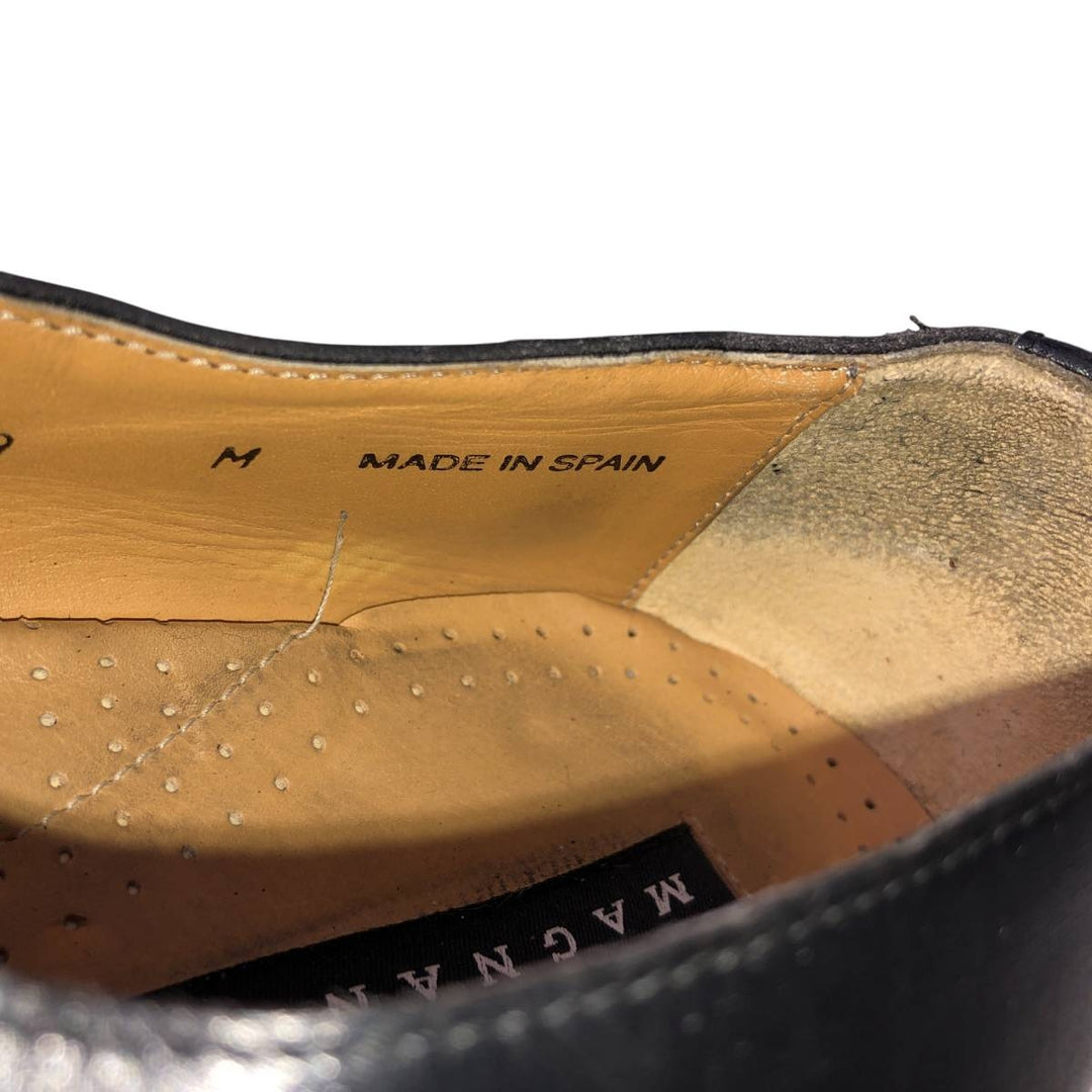 Magnanni Vamp Loafers, Made in Spain, 9M Men's 27.0cm genuine leather black type Vintage Second Hand
