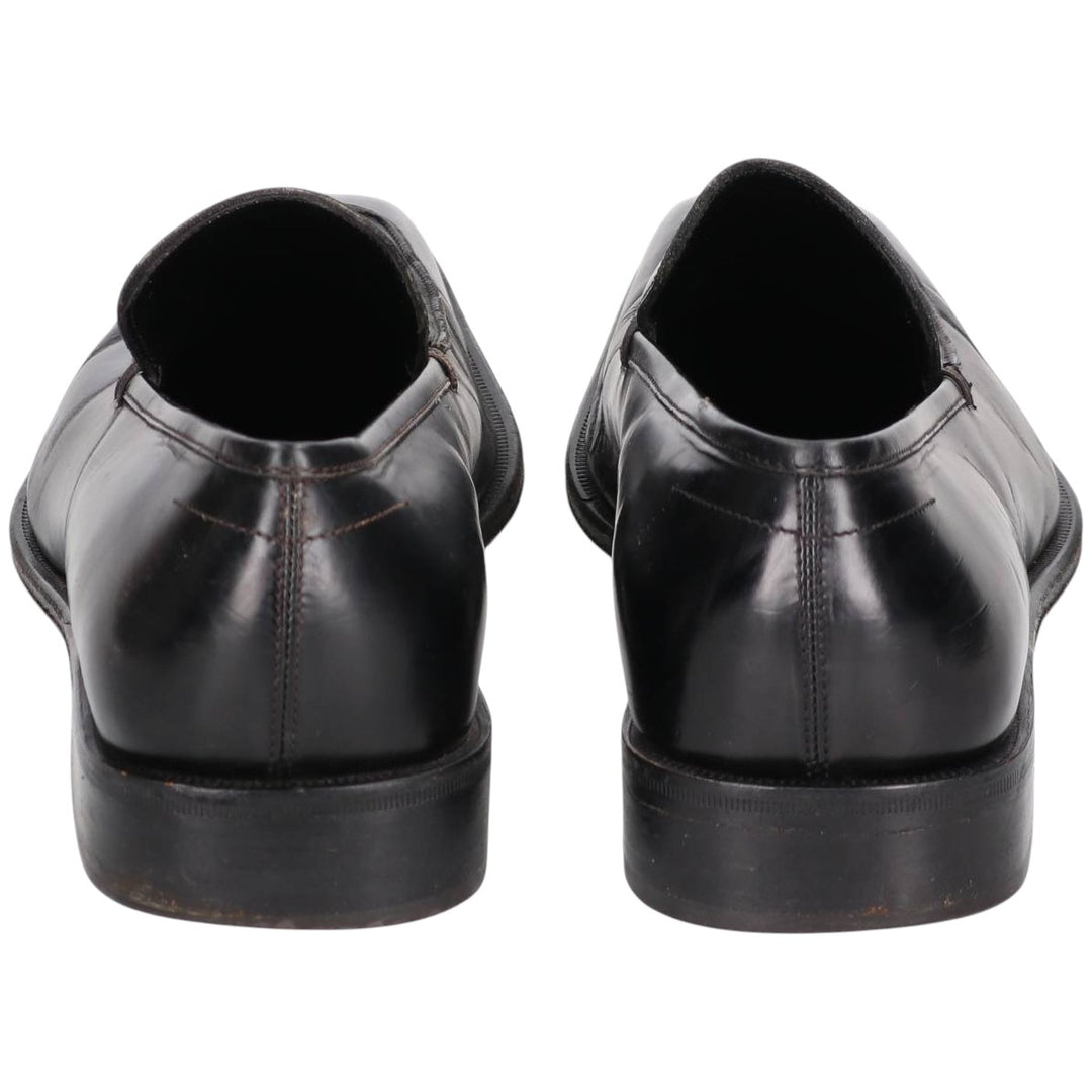 Salvatore Ferragamo square-toe U-tip loafers, made in Italy, 9D, men's size 10.6 inches (saa014566) Men's 27.0cm genuine leather black type Vintage Second Hand