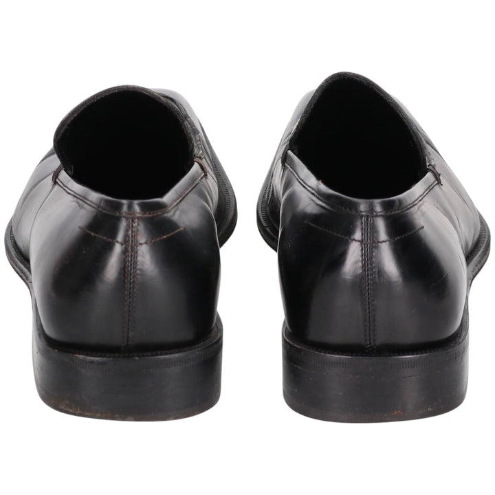 Salvatore Ferragamo square-toe U-tip loafers, made in Italy, 9D, men's size 10.6 inches (saa014566) Men's 27.0cm genuine leather black type Vintage Second Hand