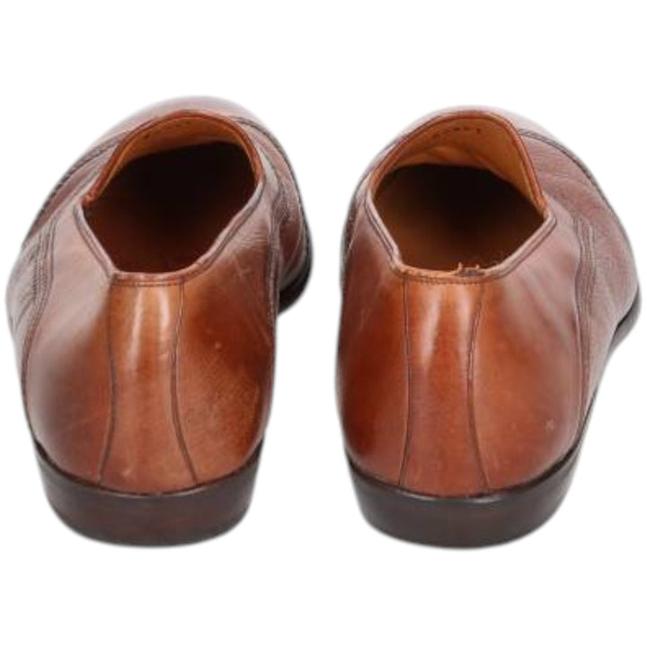 Mezlan Wingtip Full-Brogue Loafers, Made in Spain, Size 8M, Men's, Size 10.4" (saa014567) Men's 26.5cm genuine leather brown type Vintage Second Hand