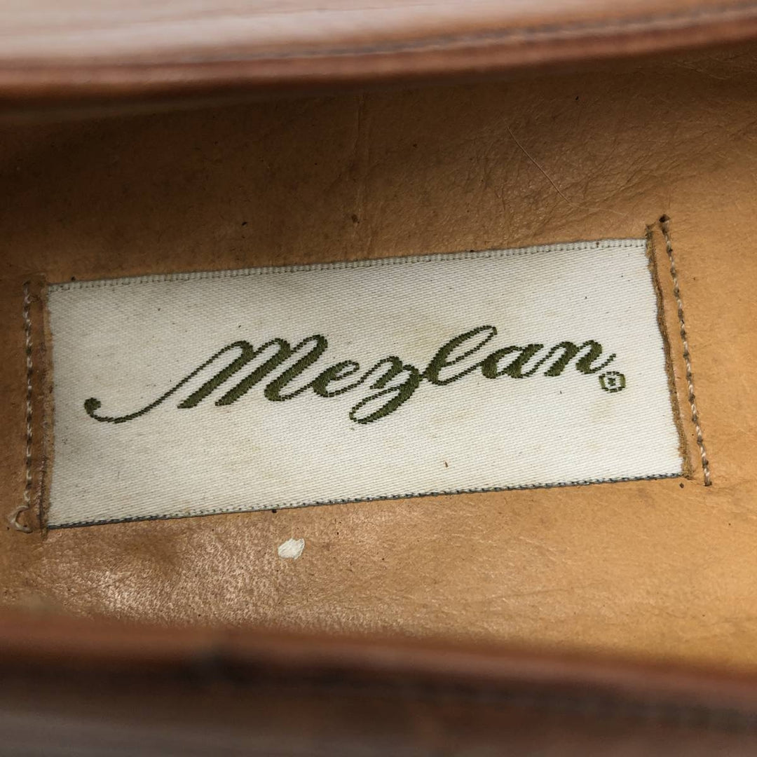 Mezlan Wingtip Full-Brogue Loafers, Made in Spain, Size 8M, Men's, Size 10.4" (saa014567) Men's 26.5cm genuine leather brown type Vintage Second Hand
