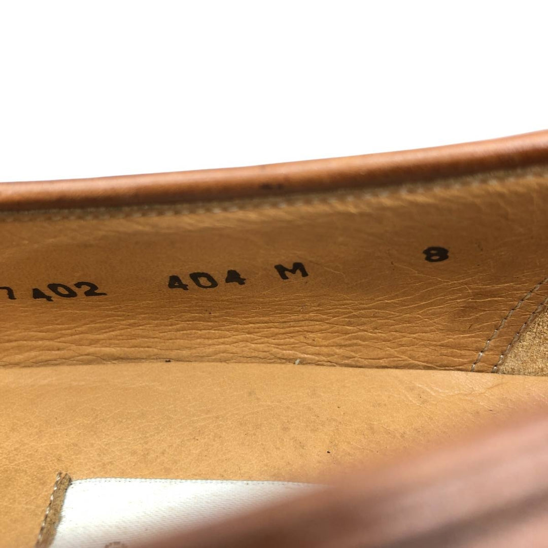 Mezlan Wingtip Full-Brogue Loafers, Made in Spain, Size 8M, Men's, Size 10.4" (saa014567) Men's 26.5cm genuine leather brown type Vintage Second Hand