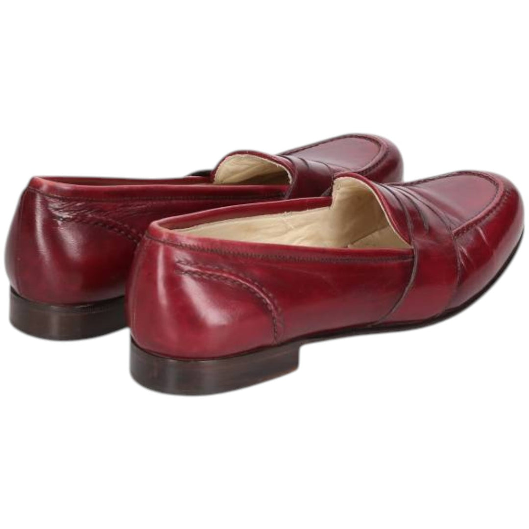 Cole Haan Bragano penny loafers, Made in Italy, Size 9 Men's 27.0cm genuine leather wine-red Vintage Second Hand