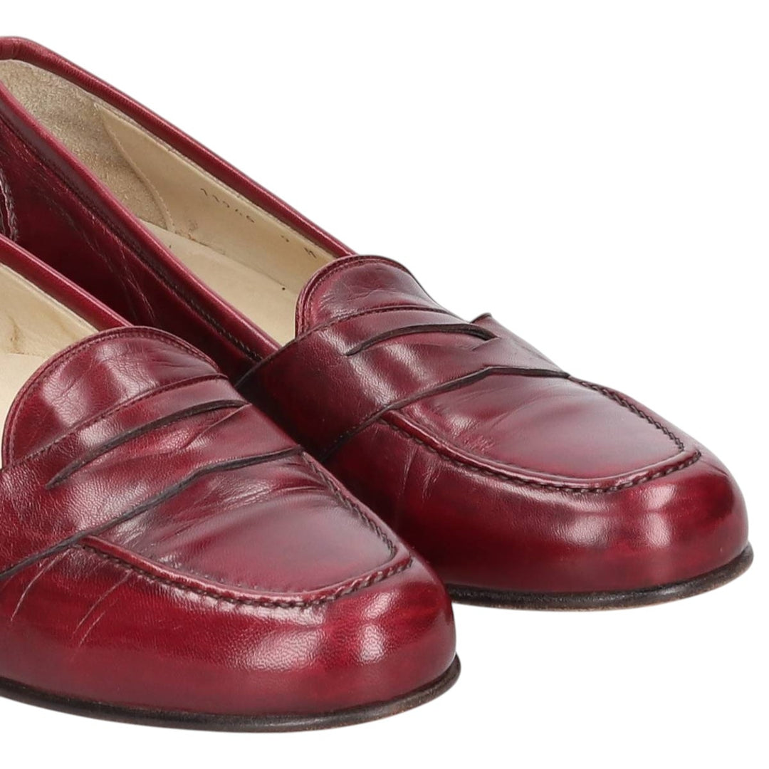 Cole Haan Bragano penny loafers, Made in Italy, Size 9 Men's 27.0cm genuine leather wine-red Vintage Second Hand