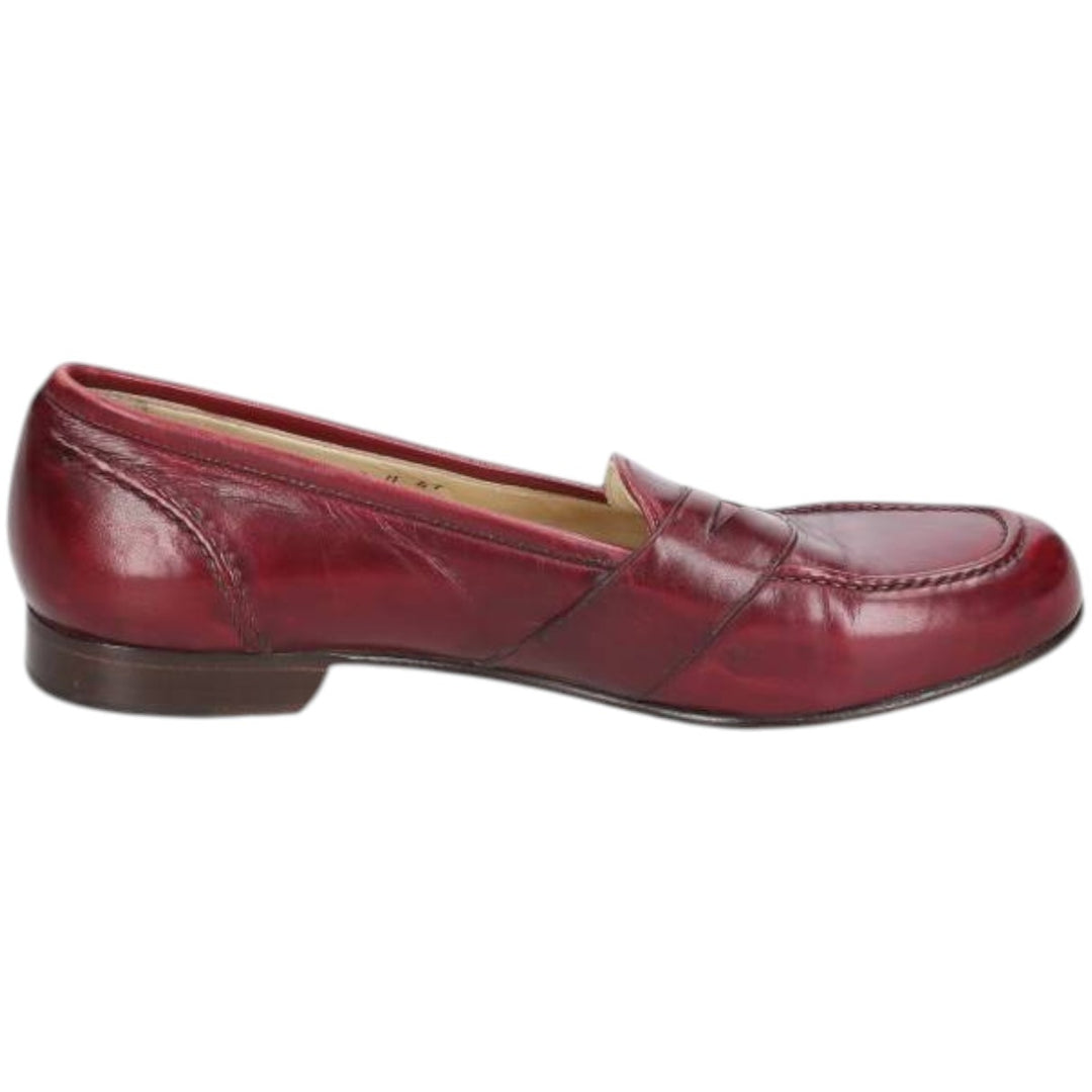 Cole Haan Bragano penny loafers, Made in Italy, Size 9 Men's 27.0cm genuine leather wine-red Vintage Second Hand