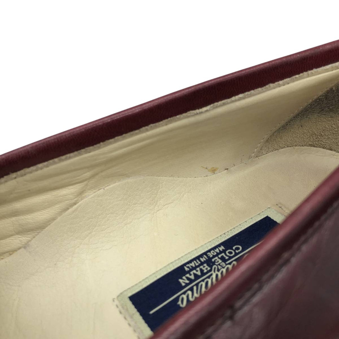 Cole Haan Bragano penny loafers, Made in Italy, Size 9 Men's 27.0cm genuine leather wine-red Vintage Second Hand