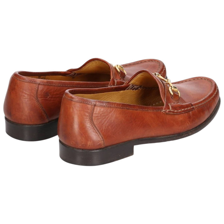 Cole Haan Bit Loafers, Made in Italy, 8 1/2" Wide Men's 26.5cm genuine leather brown type Vintage Second Hand