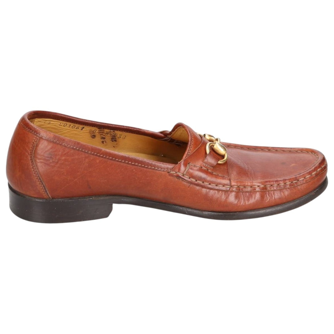 Cole Haan Bit Loafers, Made in Italy, 8 1/2" Wide Men's 26.5cm genuine leather brown type Vintage Second Hand