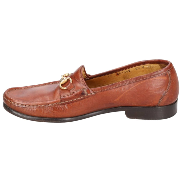 Cole Haan Bit Loafers, Made in Italy, 8 1/2" Wide Men's 26.5cm genuine leather brown type Vintage Second Hand