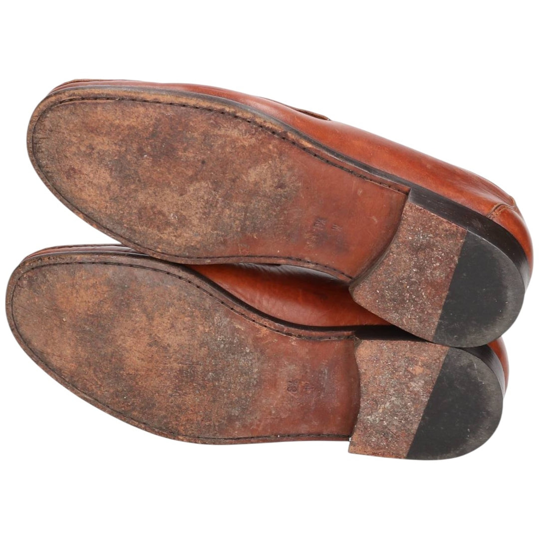 Cole Haan Bit Loafers, Made in Italy, 8 1/2" Wide Men's 26.5cm genuine leather brown type Vintage Second Hand