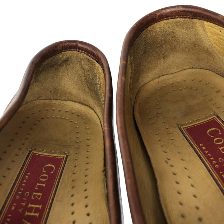 Cole Haan Bit Loafers, Made in Italy, 8 1/2" Wide Men's 26.5cm genuine leather brown type Vintage Second Hand