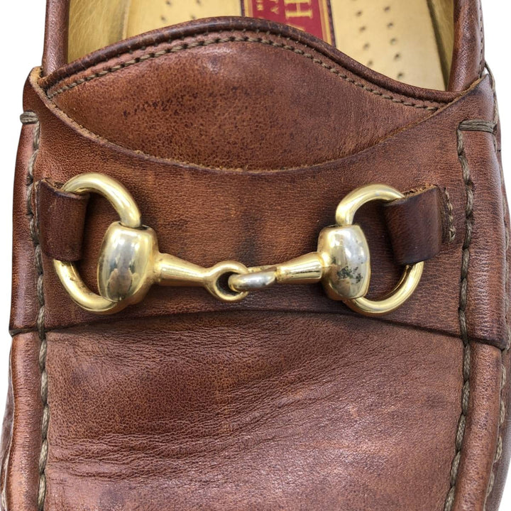 Cole Haan Bit Loafers, Made in Italy, 8 1/2" Wide Men's 26.5cm genuine leather brown type Vintage Second Hand