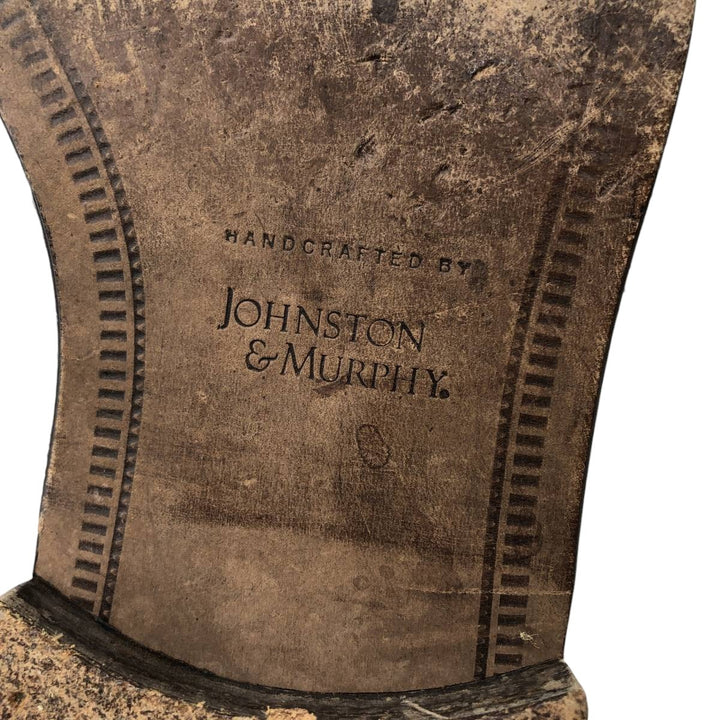 Johnston & Murphy Tassel Loafers, Made in Italy, Size 9M, Men's, 10.8" (approx. 10.8"), Crocodile Embossed Quilted /saa014572 Men's 27.5cm genuine leather brown type Vintage Second Hand