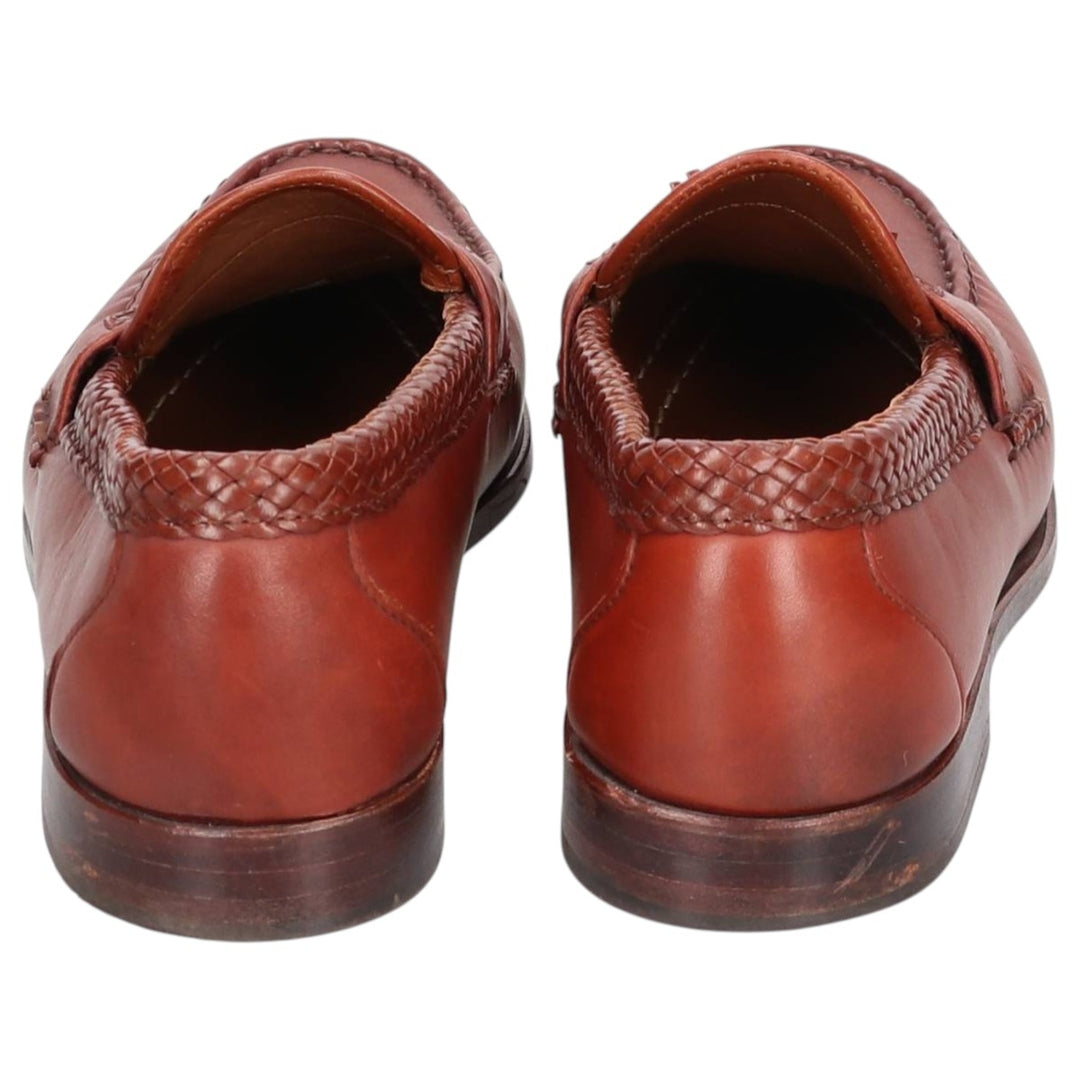 Allen Edmonds Maxfield Braided Tassel Loafers, Made in USA, 10D, Men's Size 11" (saa014573) Men's 28.0cm genuine leather brown type Vintage Second Hand