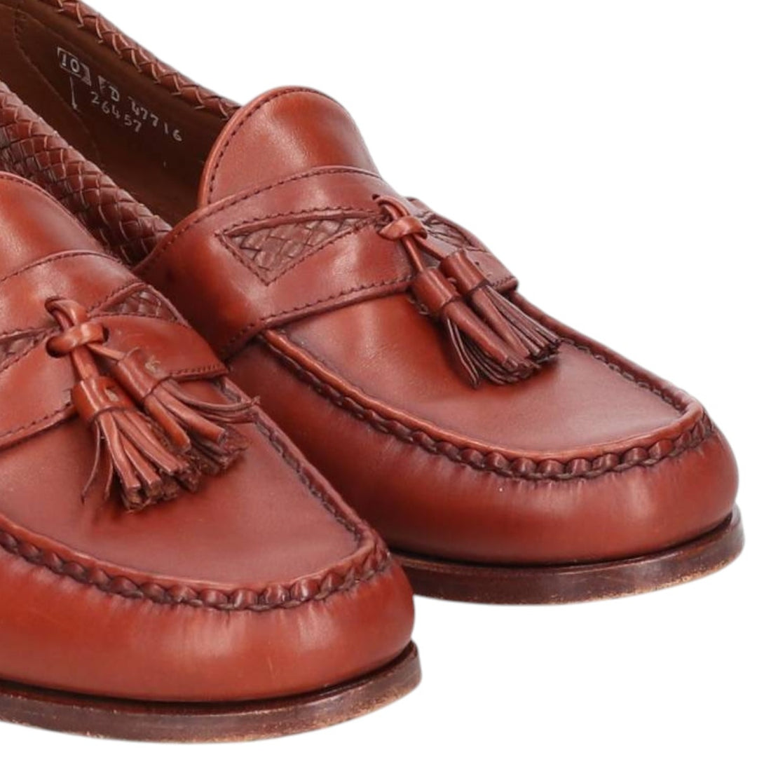 Allen Edmonds Maxfield Braided Tassel Loafers, Made in USA, 10D, Men's Size 11" (saa014573) Men's 28.0cm genuine leather brown type Vintage Second Hand