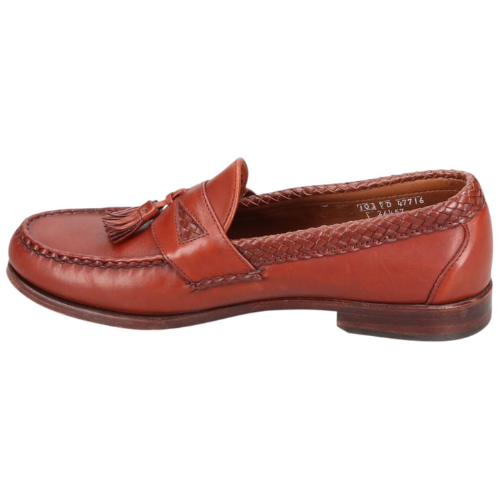 Allen Edmonds Maxfield Braided Tassel Loafers, Made in USA, 10D, Men's Size 11" (saa014573) Men's 28.0cm genuine leather brown type Vintage Second Hand