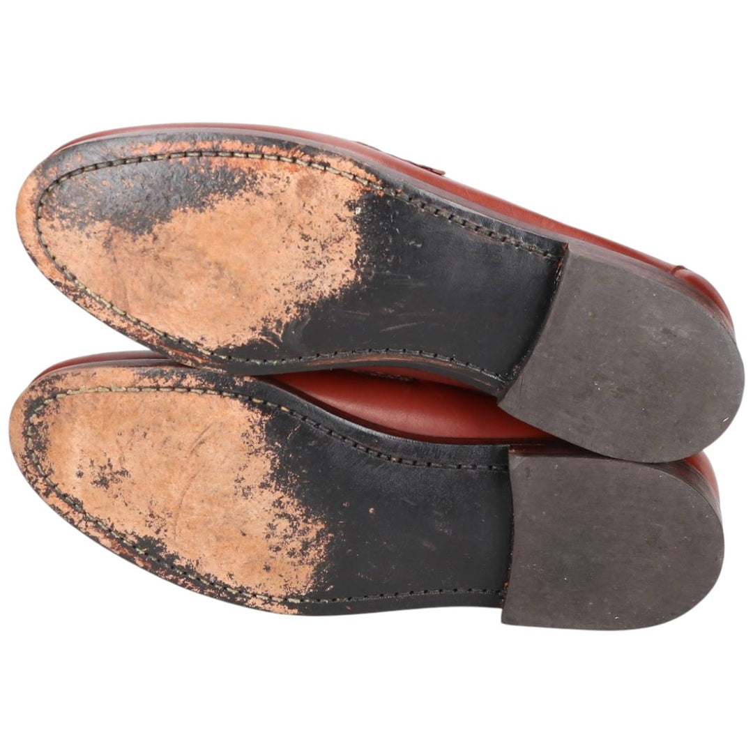 Allen Edmonds Maxfield Braided Tassel Loafers, Made in USA, 10D, Men's Size 11" (saa014573) Men's 28.0cm genuine leather brown type Vintage Second Hand