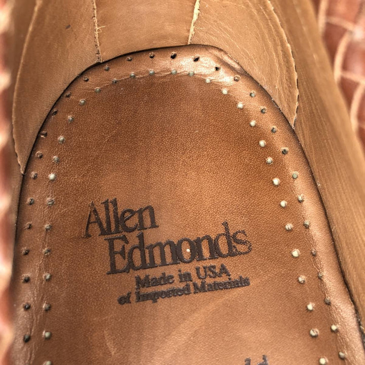 Allen Edmonds Maxfield Braided Tassel Loafers, Made in USA, 10D, Men's Size 11" (saa014573) Men's 28.0cm genuine leather brown type Vintage Second Hand