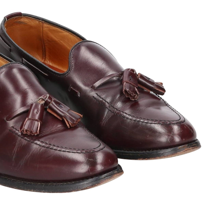Allen Edmonds Grayson Tassel Loafers, Made in USA, Size 10B Men's 28.0cm genuine leather brown type Vintage Second Hand