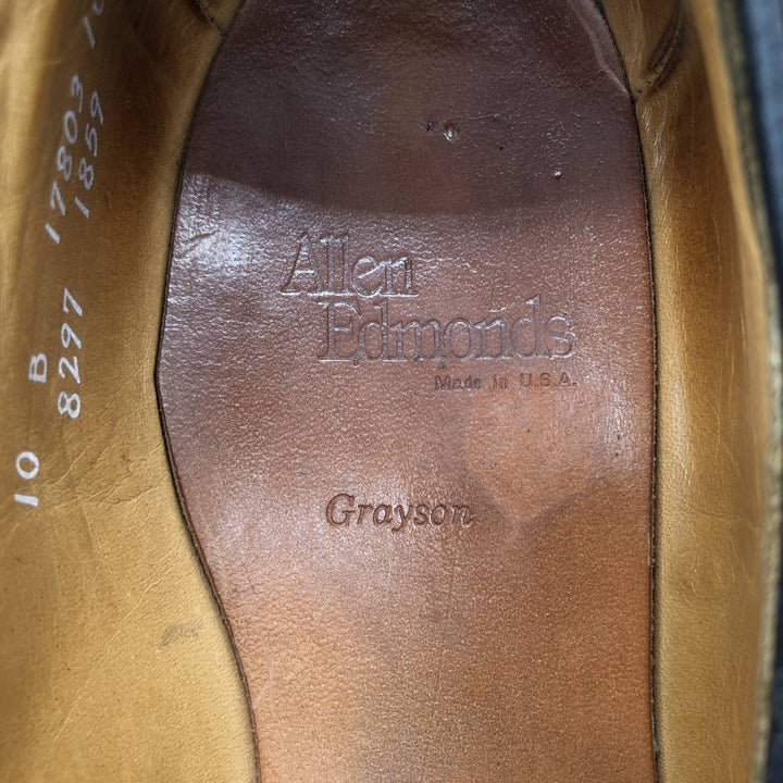 Allen Edmonds Grayson Tassel Loafers, Made in USA, Size 10B Men's 28.0cm genuine leather brown type Vintage Second Hand