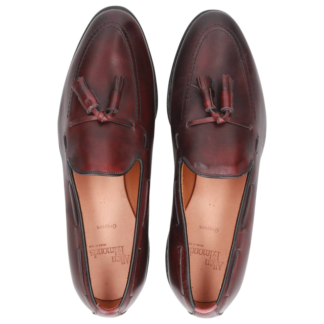 Allen Edmonds Grayson Tassel Loafers, Made in USA, Size 9 1/2B Men's 27.5cm genuine leather brown type Vintage Second Hand
