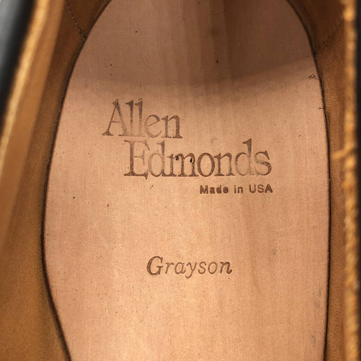 Allen Edmonds Grayson Tassel Loafers, Made in USA, Size 9 1/2B Men's 27.5cm genuine leather brown type Vintage Second Hand