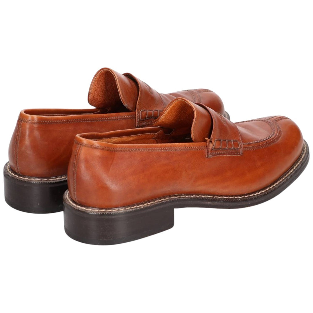 Johnston & Murphy coin loafers, made in Italy, size 10M Men's 28.0cm genuine leather brown type Vintage Second Hand