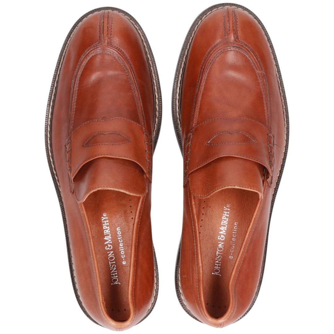 Johnston & Murphy coin loafers, made in Italy, size 10M Men's 28.0cm genuine leather brown type Vintage Second Hand