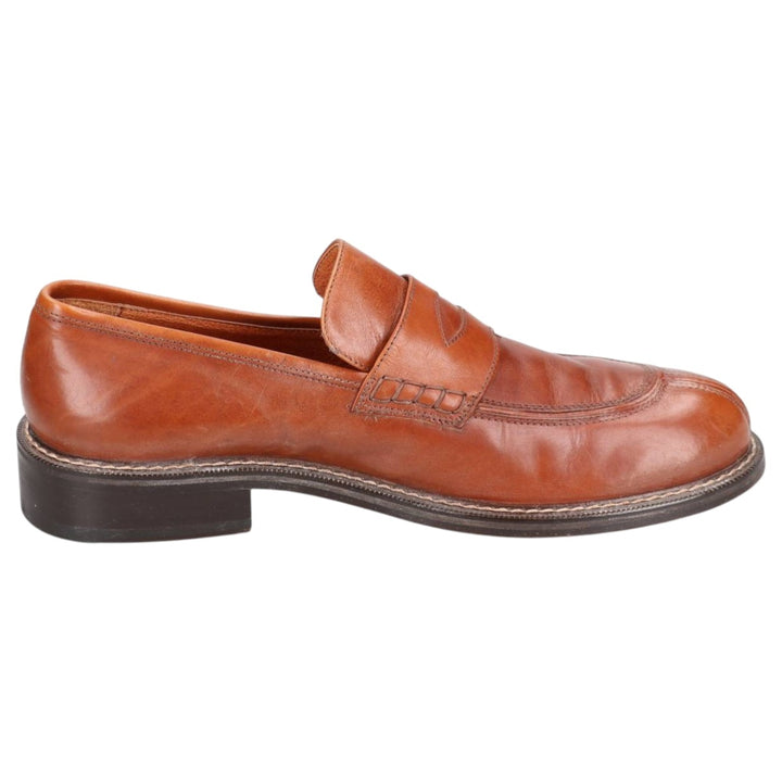 Johnston & Murphy coin loafers, made in Italy, size 10M Men's 28.0cm genuine leather brown type Vintage Second Hand