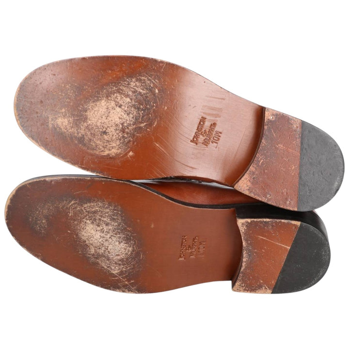 Johnston & Murphy coin loafers, made in Italy, size 10M Men's 28.0cm genuine leather brown type Vintage Second Hand