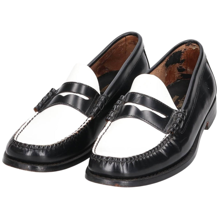 GHBass WEEJUNS Two-Tone Coin Loafers 9D Men's 27.0cm genuine leather black type Vintage Second Hand
