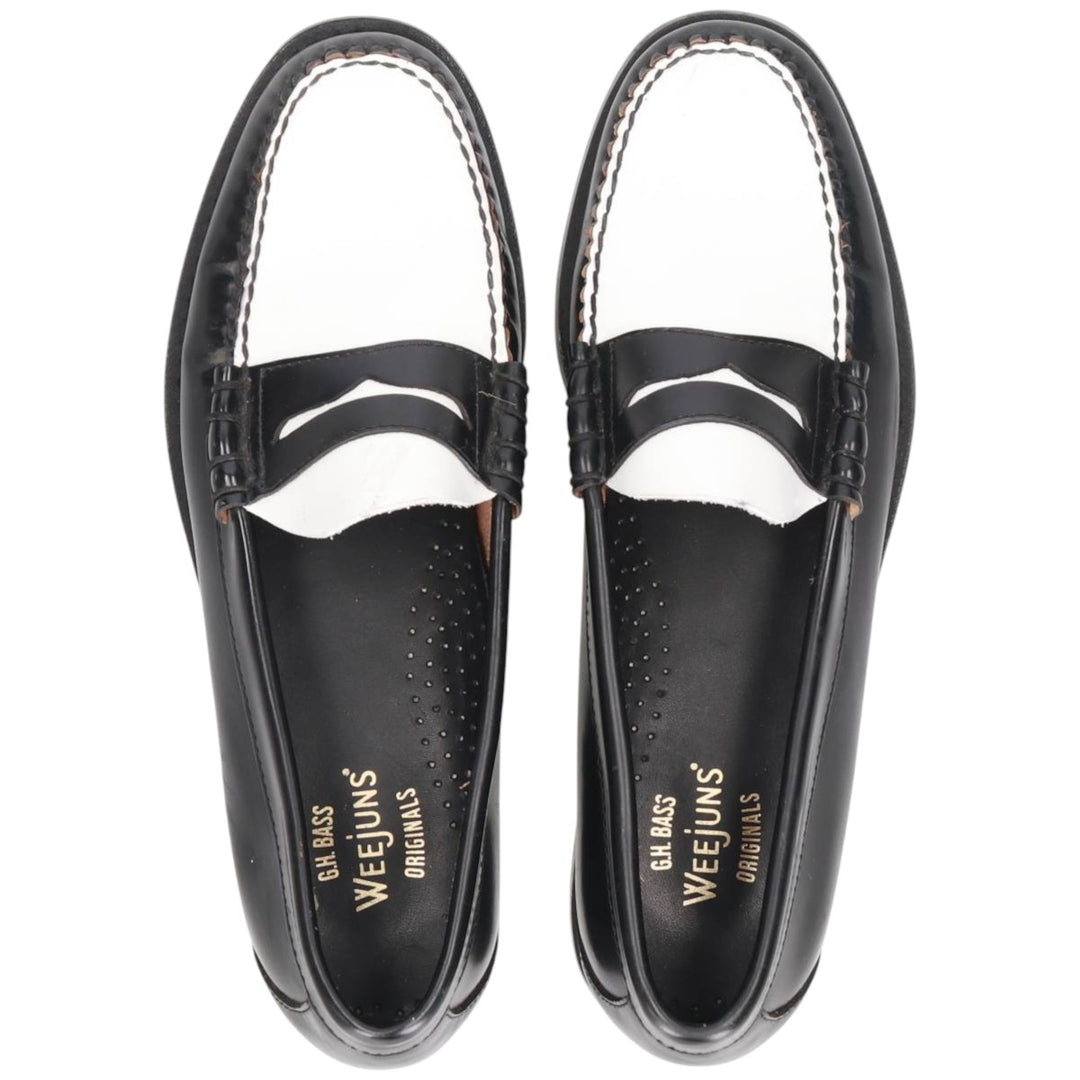 GHBass WEEJUNS Two-Tone Coin Loafers 9D Men's 27.0cm genuine leather black type Vintage Second Hand