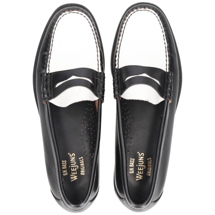 GHBass WEEJUNS Two-Tone Coin Loafers 9D Men's 27.0cm genuine leather black type Vintage Second Hand