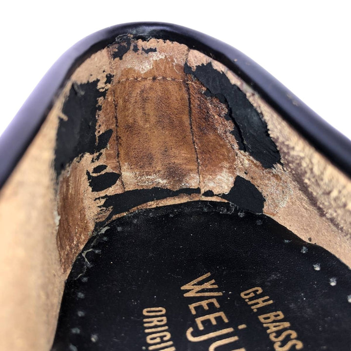 GHBass WEEJUNS Two-Tone Coin Loafers 9D Men's 27.0cm genuine leather black type Vintage Second Hand