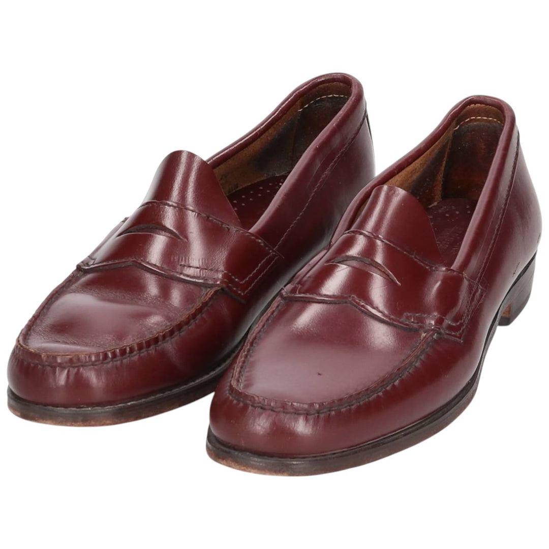 GHBass WEEJUNS Coin Loafers, Made in USA, Size 10B Men's 28.0cm genuine leather brown type Vintage Second Hand